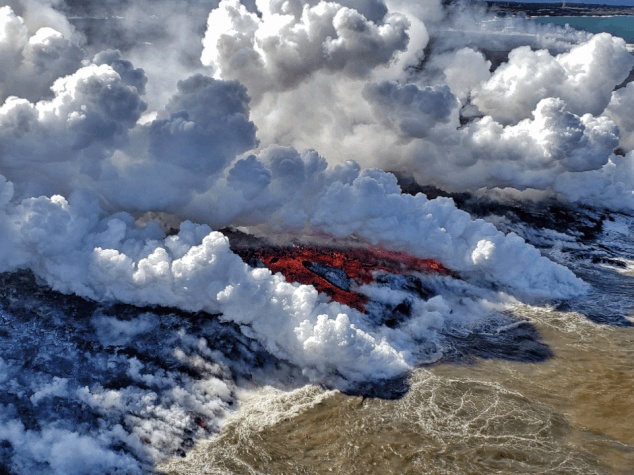 Kilauea meets the Pacific